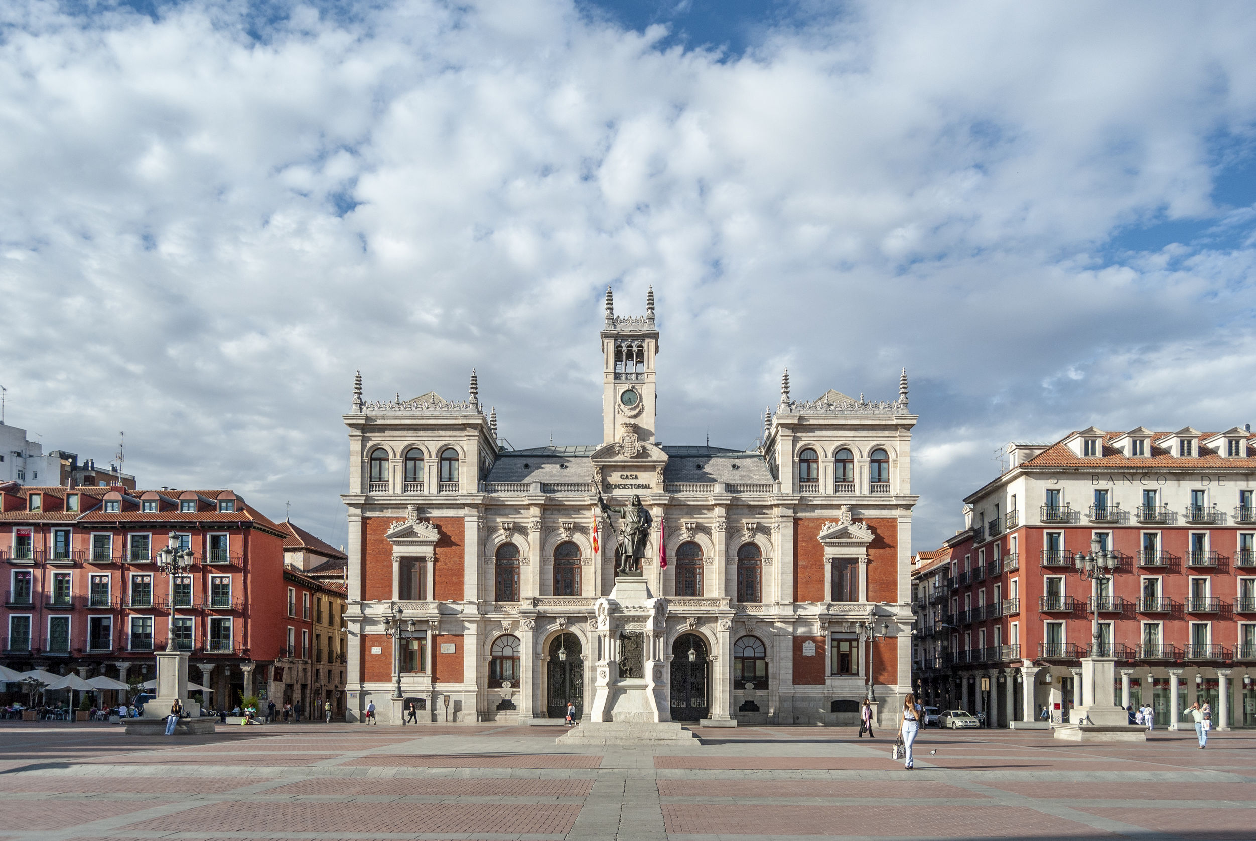 The Plaza Mayor and the city hall of Valladolid